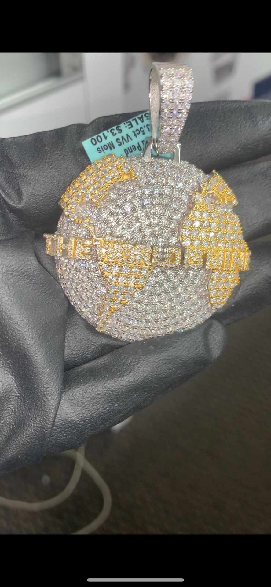 925 Silver Moissanite Diamond Pendant 