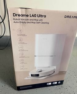 Brand New DREAME L40 Ultra Robot Vacuum Self Emptying, Auto Cleaning Dock, 149℉ Mop Washing