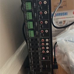 Complete Multi-Room Audio System (6-Zone Amp + 7 Wall Controls + Remote)