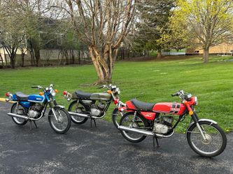 3x Yamaha RD60: 1973, 1974, 1975, all run, all titled, will separate.
