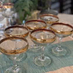 18 K Gold Holiday Glasses - 1970’s Vintage