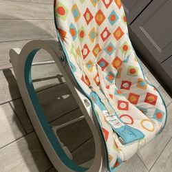 Light Weight Baby Chair- Stationary And Rocker 