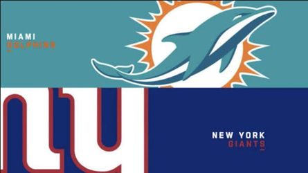 Miami Dolphins Vs New York Giants - August 22nd