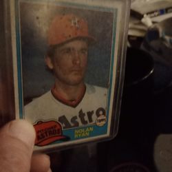 1981 Nolan Ryan Baseball Card Mint Condition