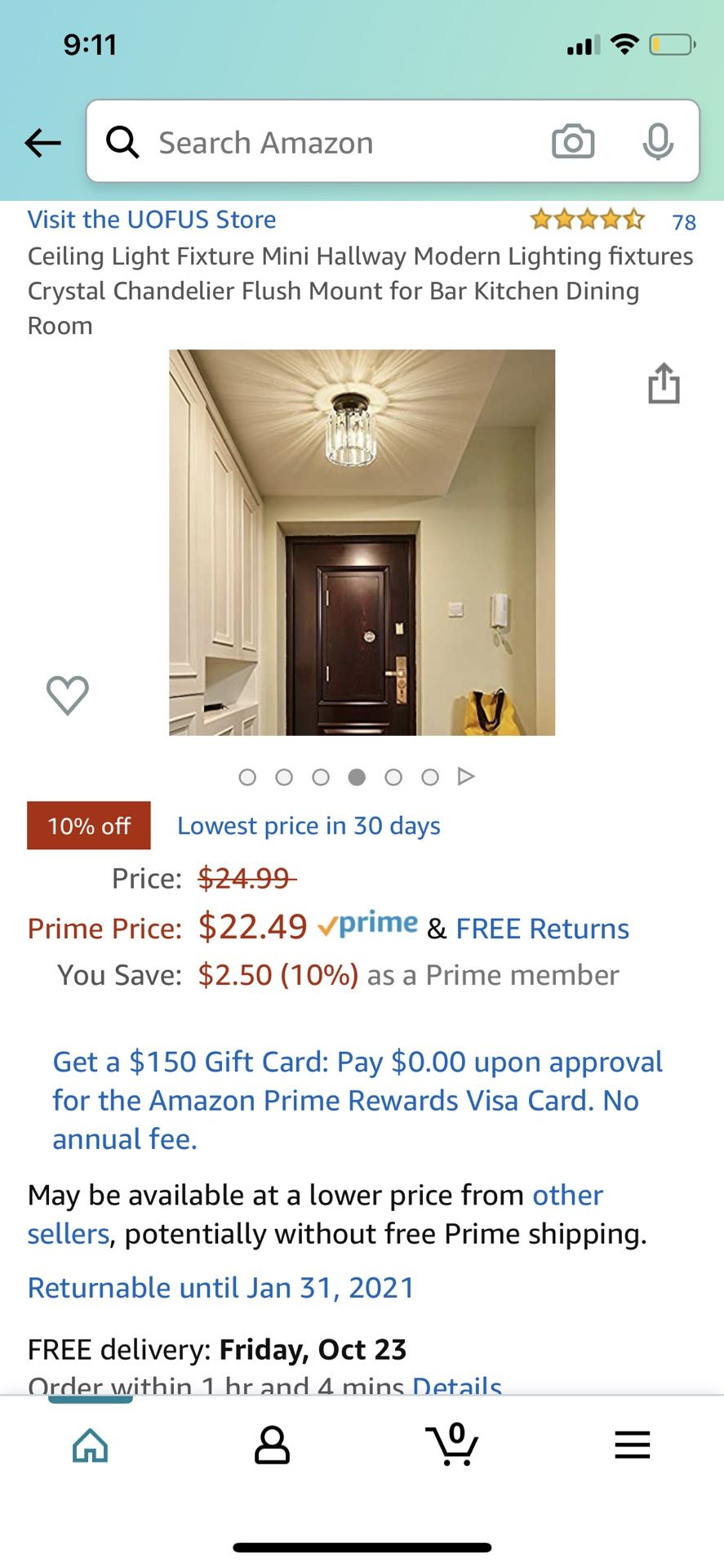 Ceiling light fixture