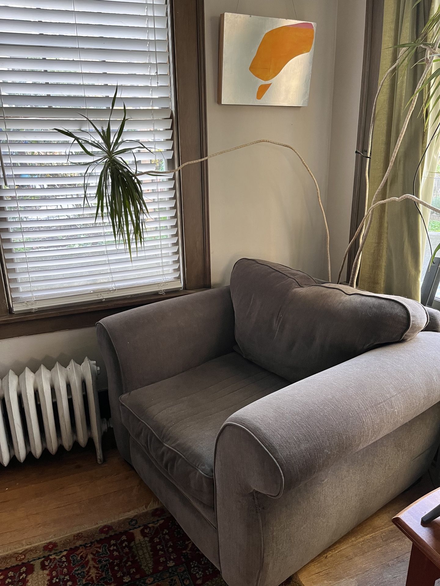 Macy’s oversized green chair