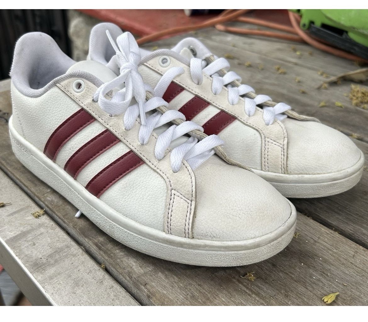 Adidas White And Red Stripes