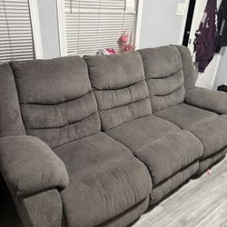 Grey Reclining Sofa Need Gone ASAP