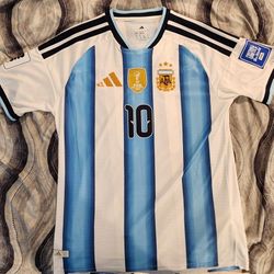 Messi 2026 official Argentina WC Jersey 