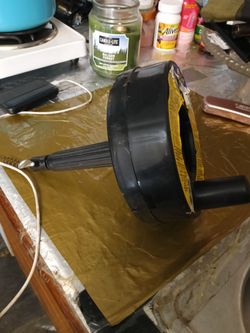 Drum auger 15' long x 1)4 diameter $10