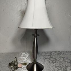 Table Lamp with White Shade — Used Good Condition