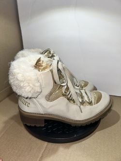 Juicy Couture Indulgence Faux Fur Hiker Boots-Size 7.5