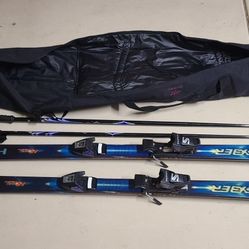 Head 170cm Skis With SALOMON QUADRAX BAG AN POLES