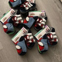 Spider-Man Spiderman Toddler Ankle Socks, 10-Pack Size 4T-5T
