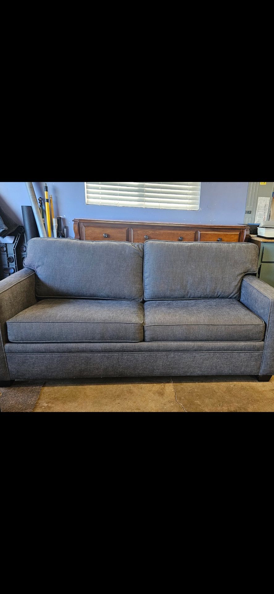 Gray Hide A Bed Couch 