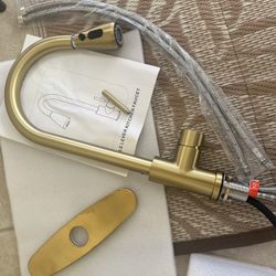 Kitchen Brushed gold faucet