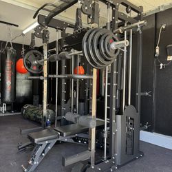 Brand New - LLERO M5 Smith Machine - Bench, Rubber Mats & Weights Included - Free Delivery & Assembly