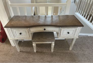 Vanity with chair