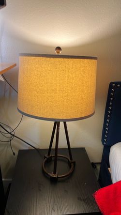 Tripod Table Lamp with Drum Shade