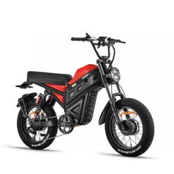 FREESKY 4000W Dual Motor AWD Electric Dirt Bike for Adults, 38MPH 200Miles Range 60AH Battery