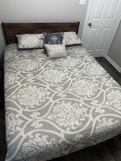 FULL Bed Frame + Mattress