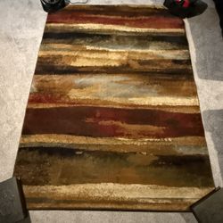 Multi-Colored Contemporary Area Rug,  62x86