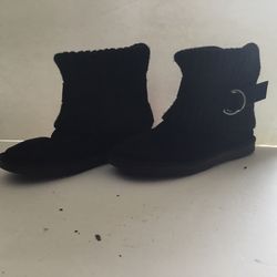Sonoma Women Ankle Black Boots. Padded