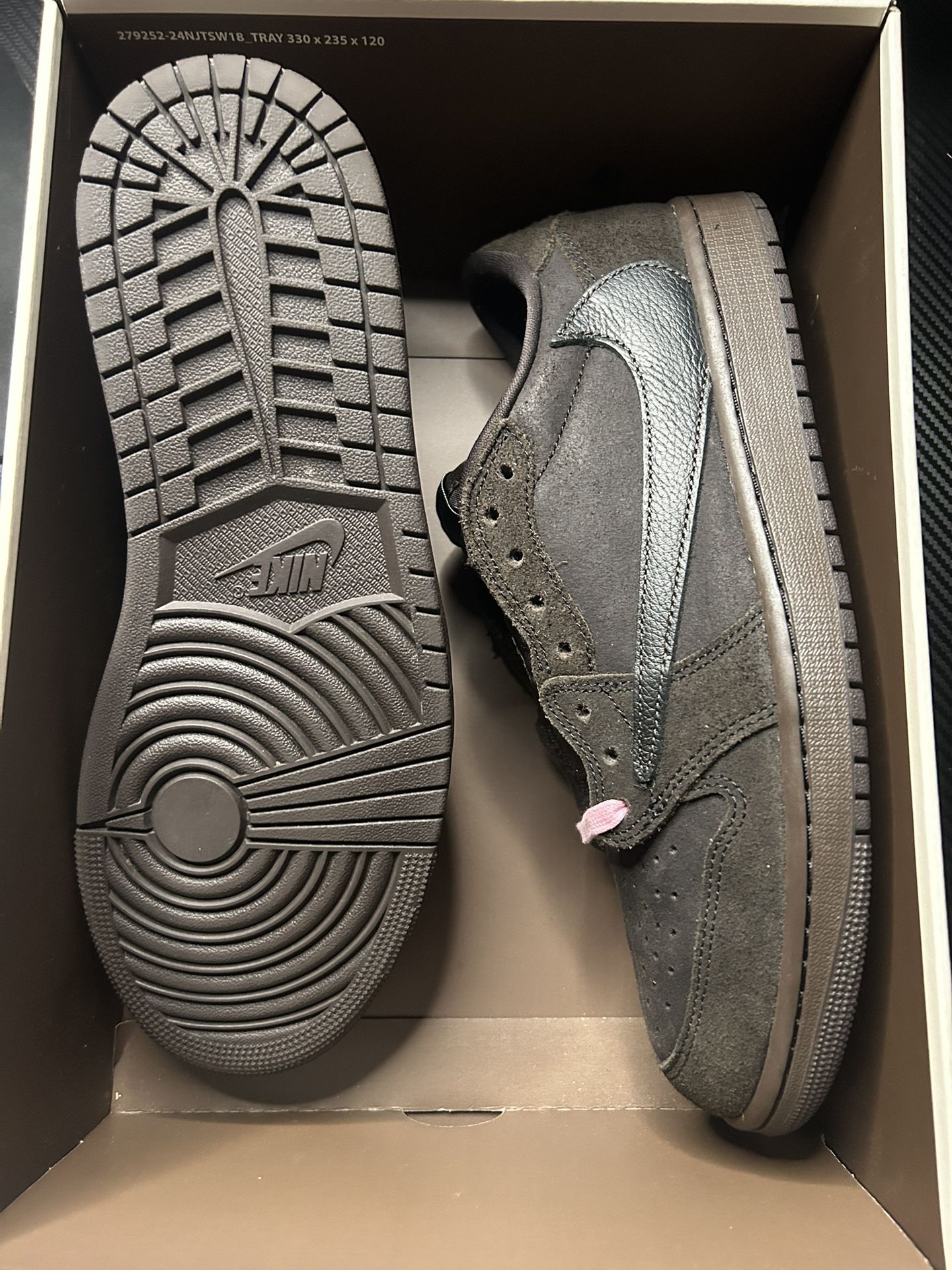 Jordan 1 Low Travis Scott Velvet Brown Size 10.5 Used