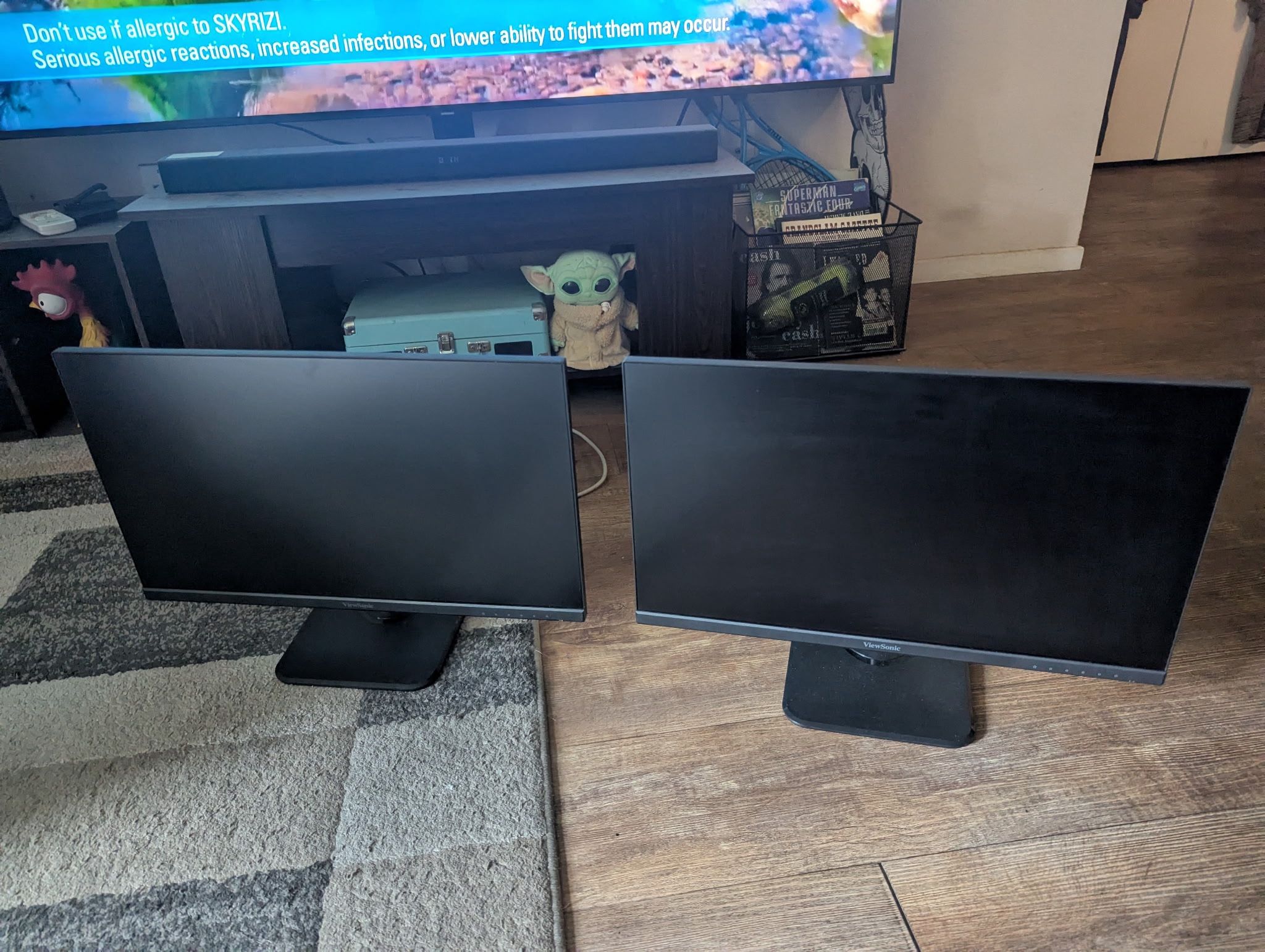Two View Sonic 24” Monitors
