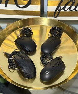 4-Pack USB Wired Optical Computer Mice Bundle Lot
