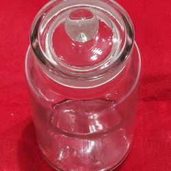 Vintage British Made Glass Jar with Stopper