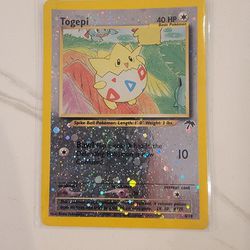 Southern Islands - Togepi Reverse Holo 4/13 Pokemon card 1999 - MP 