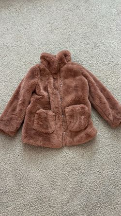 Toddler girls H&M fur coat size 5-6