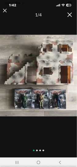 NEW Military Army Solider Figure Battle Building Fort Base Toy Set Not GI Joe