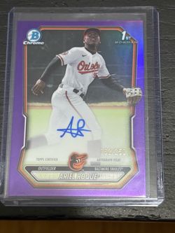 ⚾ ARIEL ROQUE 1ST BOWMAN AUTO — PURPLE REFRACTOR /250 ⚾