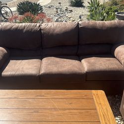 leather couch - two piece