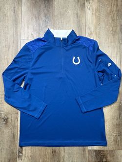 Majestic Indianapolis Colts 1/4 Zip Pullover Large Mens Large