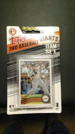 Topps 2011 baseball card giant team set make offer