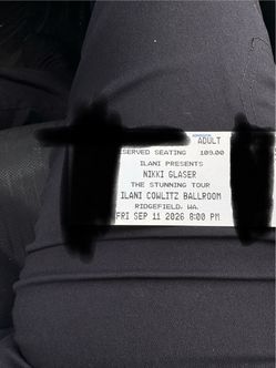 2 Nikki Glasser tickets. (Comedian)