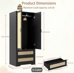 Black Wardrobe closet