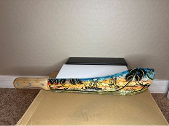 Decorative Haitian  Art  painted on unsharpened blade