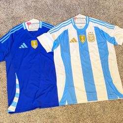 Argentina Soccer Team Authentic Jerseys - Large 
