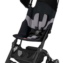 Brand New gb Pockit+ All-Terrain, Ultra Compact Lightweight Travel Stroller with Canopy and Reclining Seat in Velvet Black
