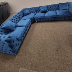 ⚡ Seccional Azul de Lujo Moderno – $1,500 | Stock Limitado