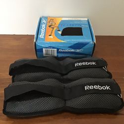 Reebok Adjustable 2.5 lbs. Each Set In Box Ankle Weights