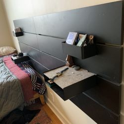 NORDLI Headboard With Moveable Shelves