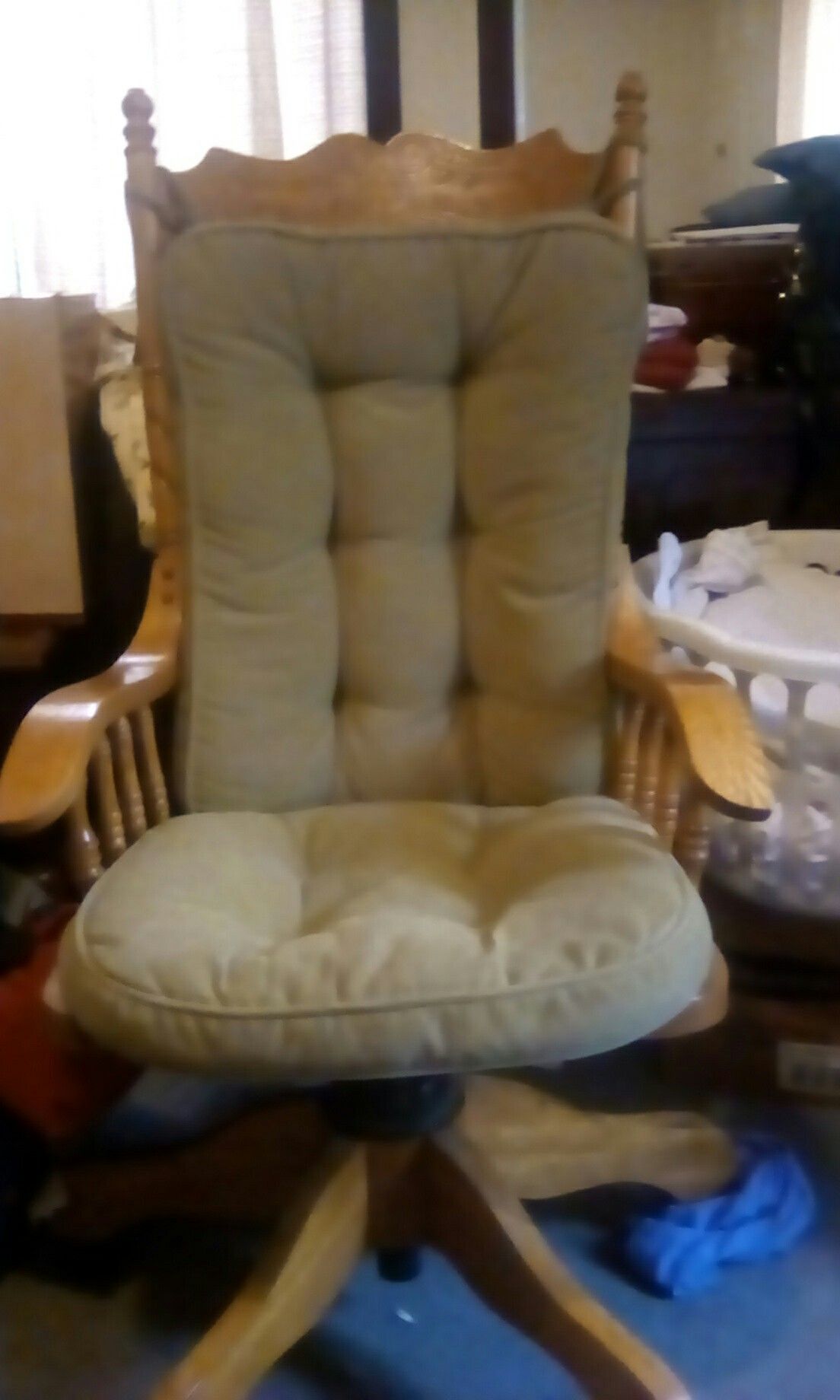 Wooden computer chair