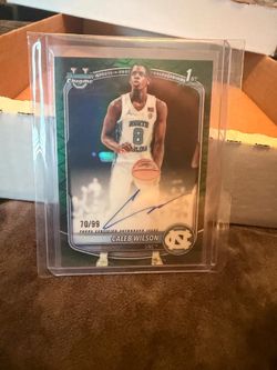 Caleb Wilson lot with /150 blue refractor