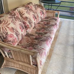Beautiful, Rattan Couch