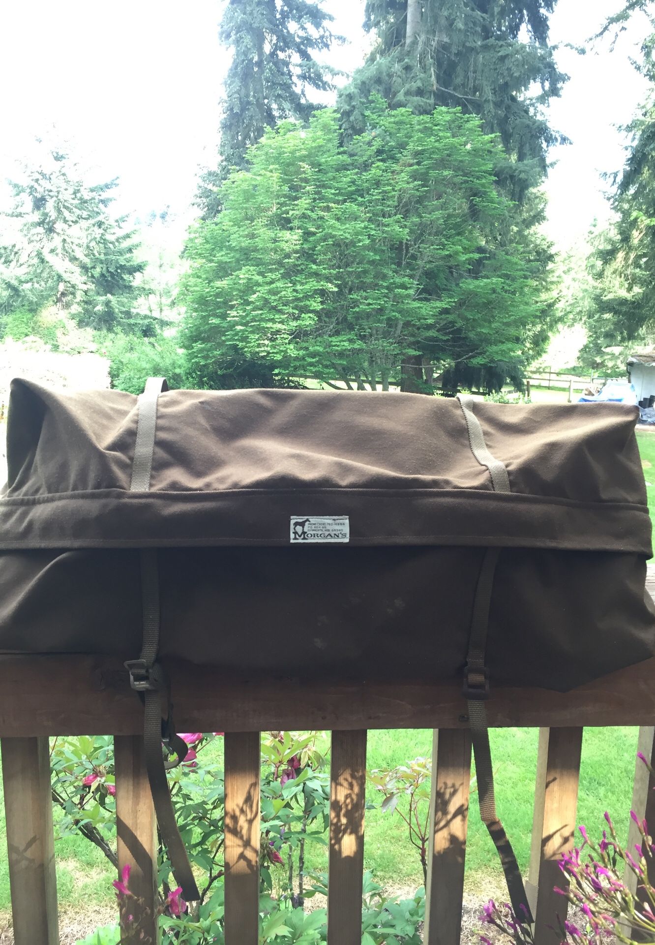 Morgan’s saddle bag